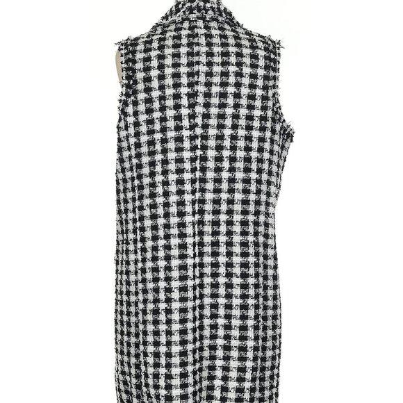 NWT Adrianna Papell long line houndstooth vest, Small - Picture 3 of 8